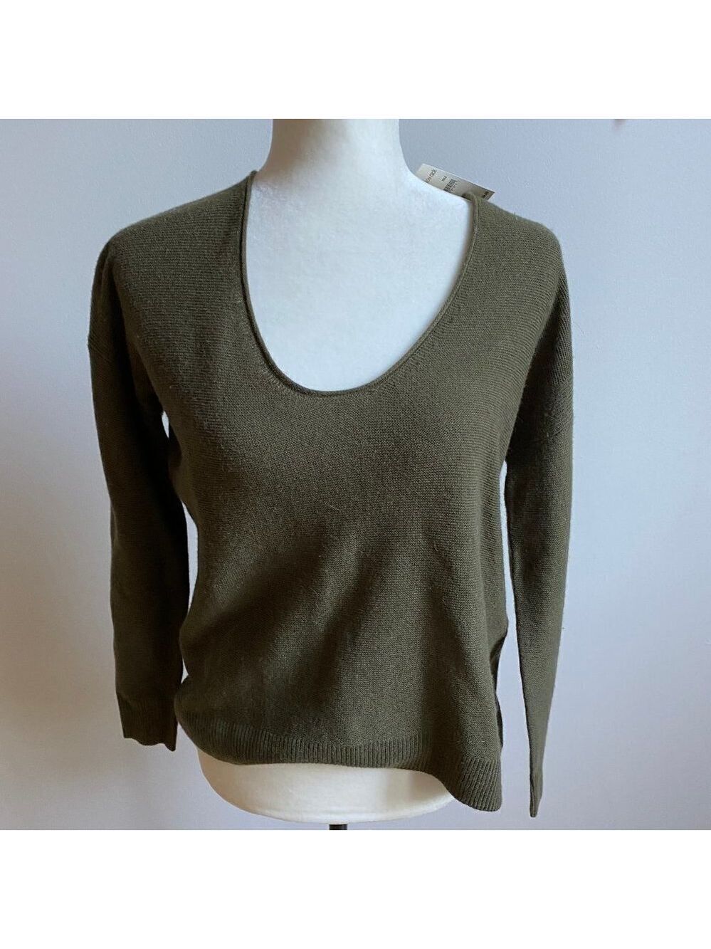 MADEWELL "Catalina" U-Neck BNWT Olive Green XS